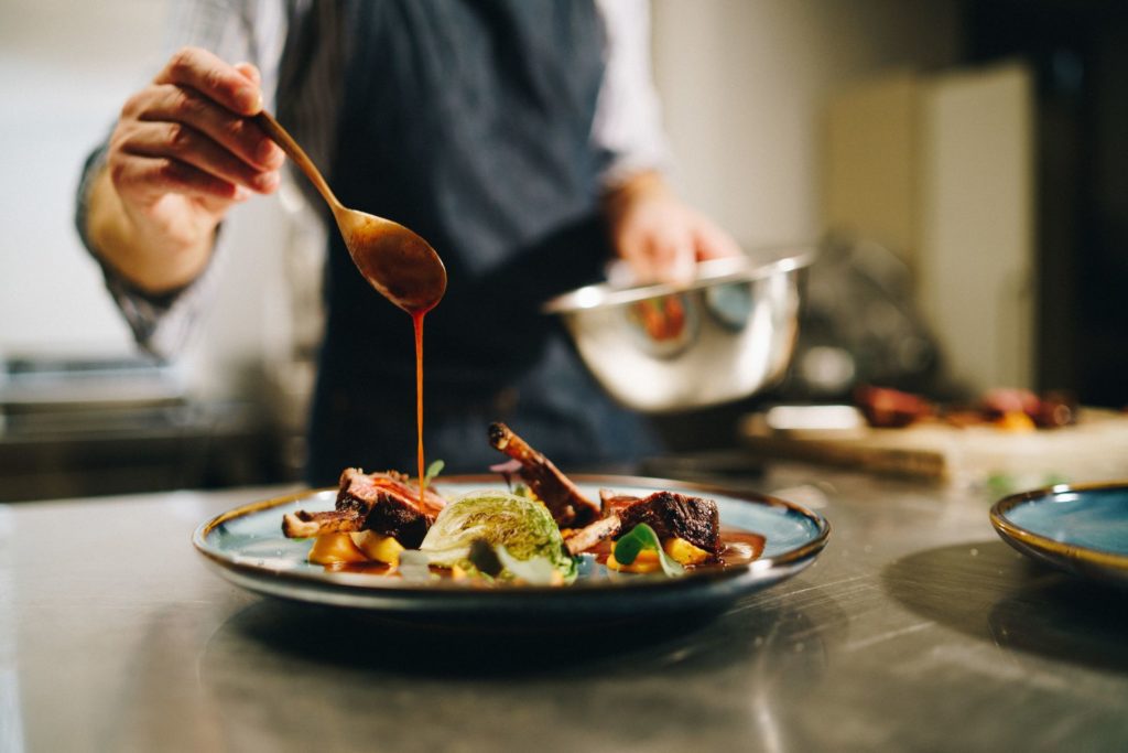 Chef privé à domicile, sauce